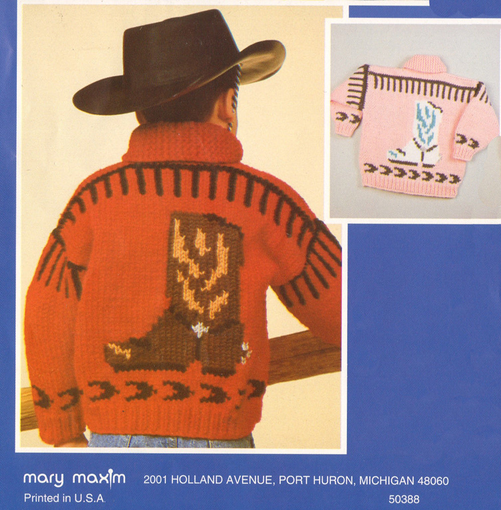 Western Jacket Pattern – Mary Maxim Ltd Western Jacket Pattern – Mary Maxim Ltd