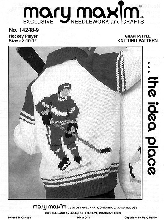 Hockey Player Jacket Pattern
