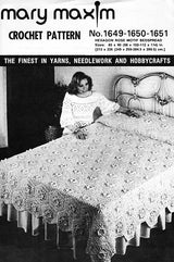 Hexagon Rose Motif Bedspread Pattern
