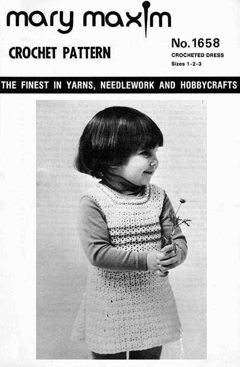 Maxident Crochet Pattern Crocheted Dress Pattern – Mary Maxim Ltd