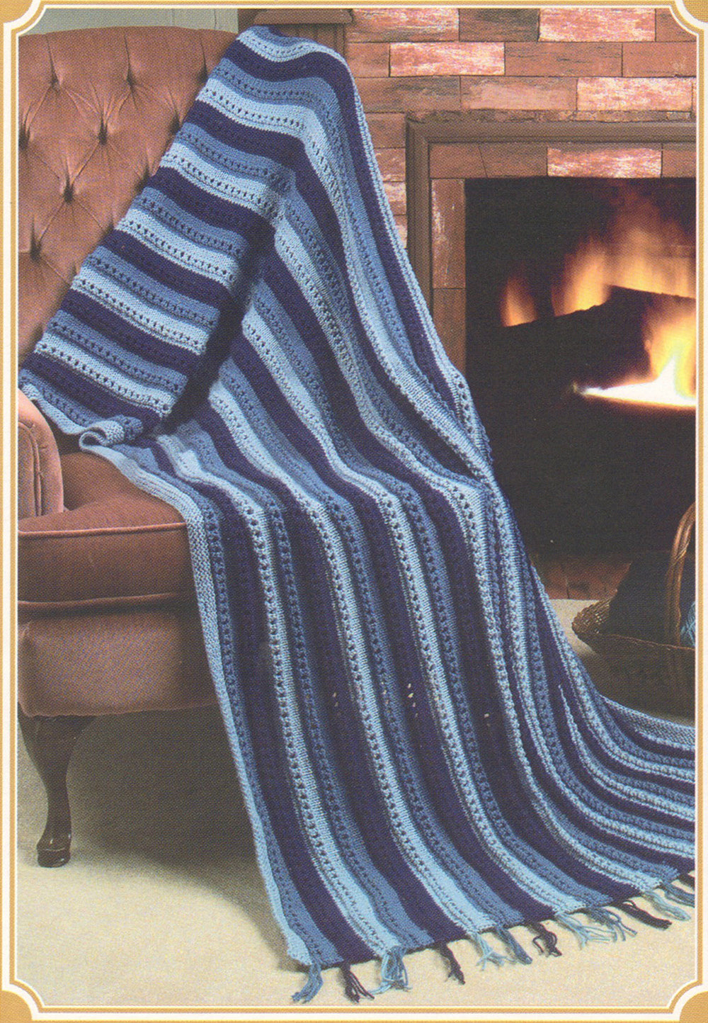 Kashmere Pattern Silky Soft Kashmere Afghan Pattern – Mary Maxim Ltd