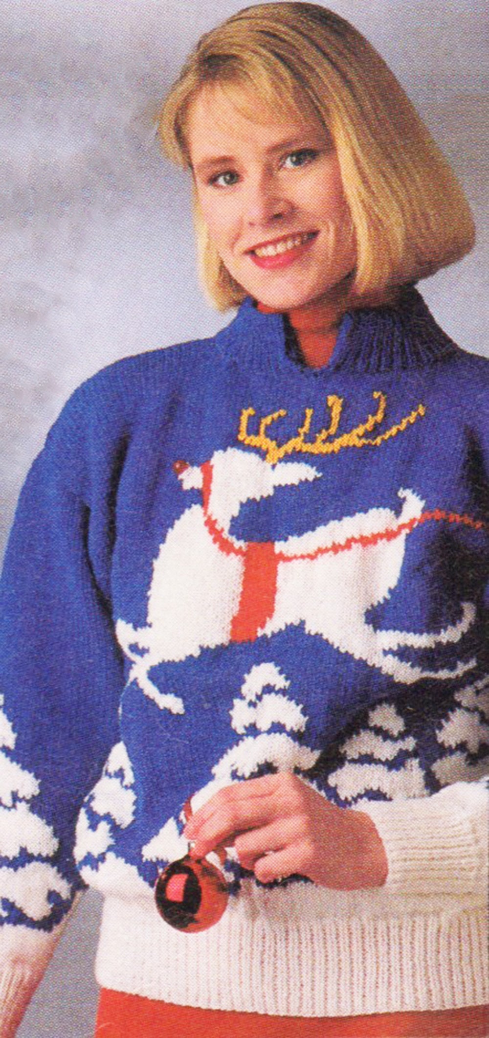 Modèle de pull de renne