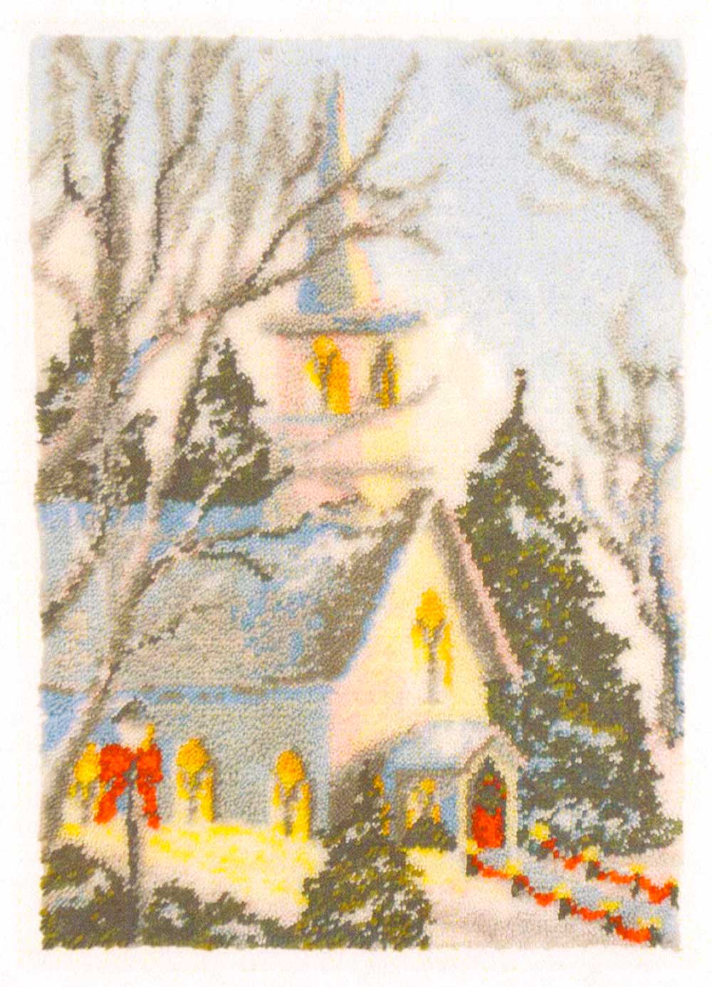 Modèle de tapis à crochet à loquet Peaceful Serenity