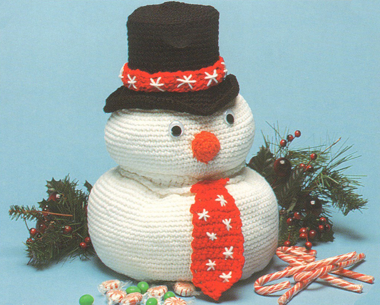 Modèle de support de friandises bonhomme de neige