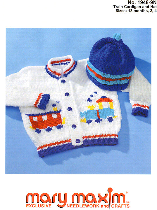 Train Cardigan and Hat Pattern