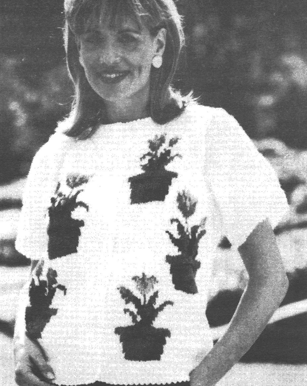 Flower Pots Cardigan Pattern