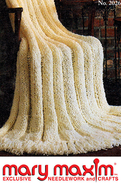Lucious Ribbed Afghan Pattern