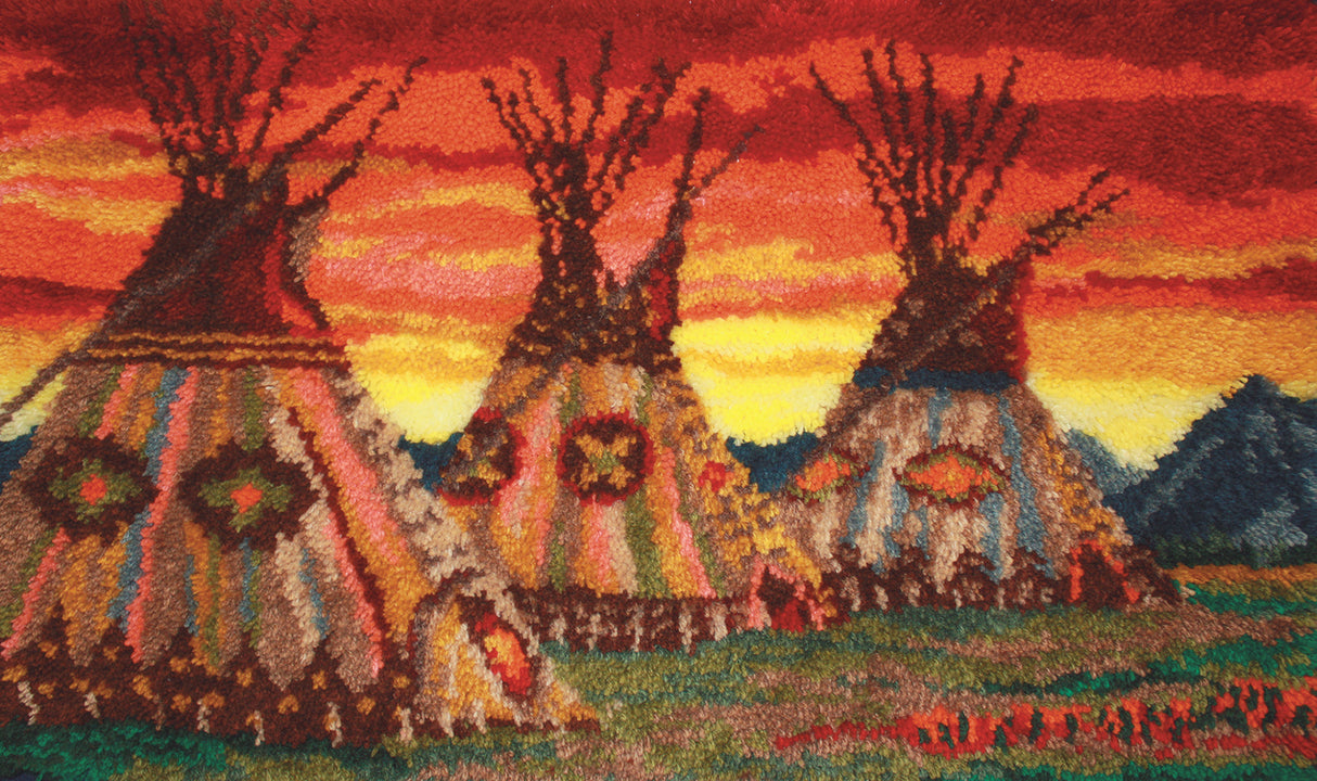 Teepee Sunset Pattern