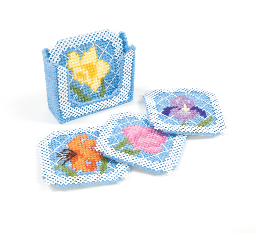 Floral Trellis Coasters Pattern