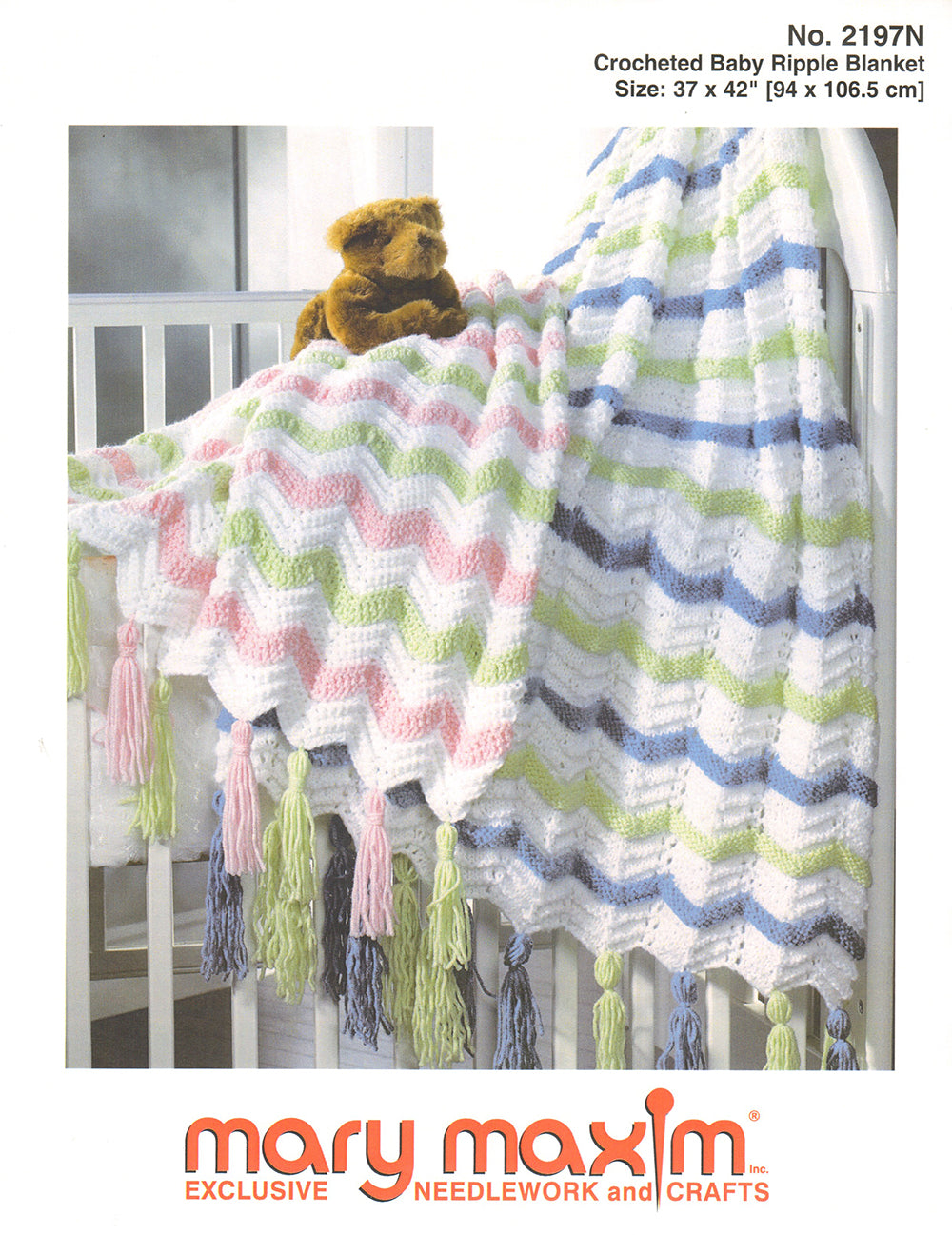 Free Crochet Baby Ripple Blanket Pattern