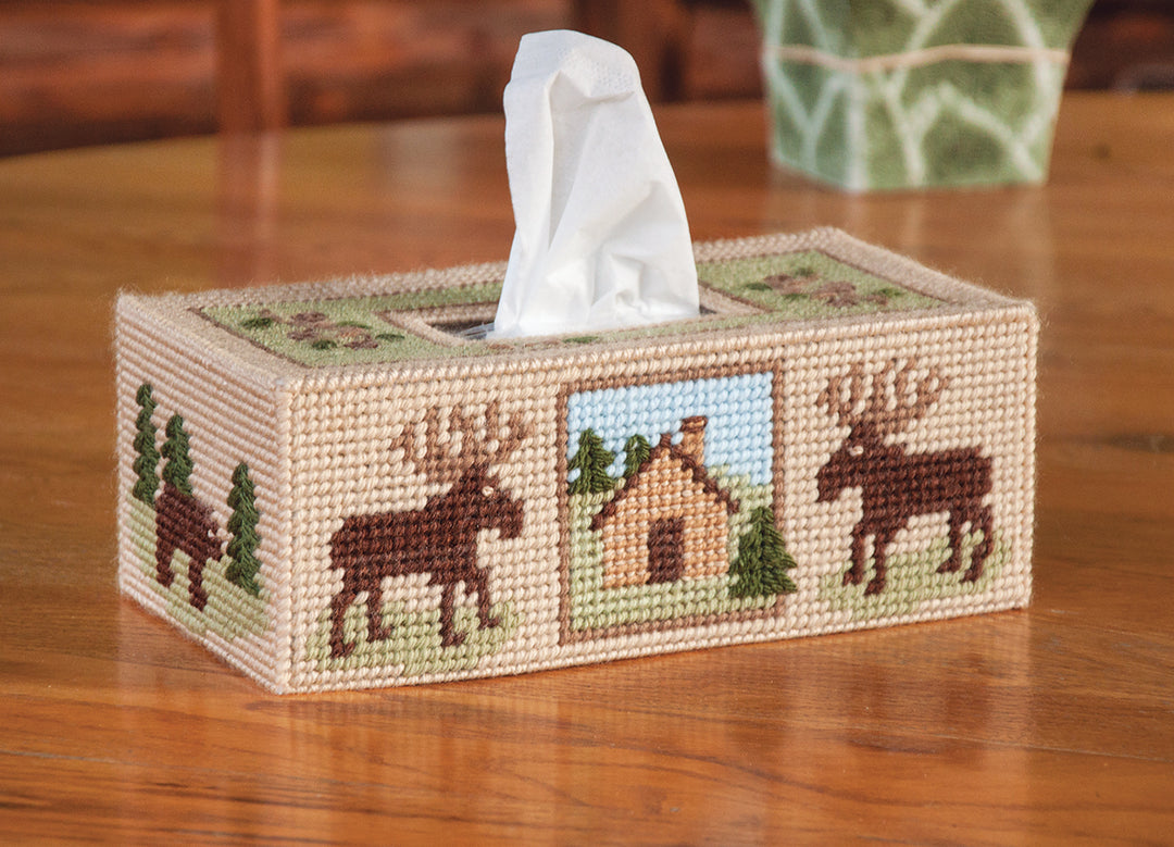 Woodland Tissue Box Cover Pattern