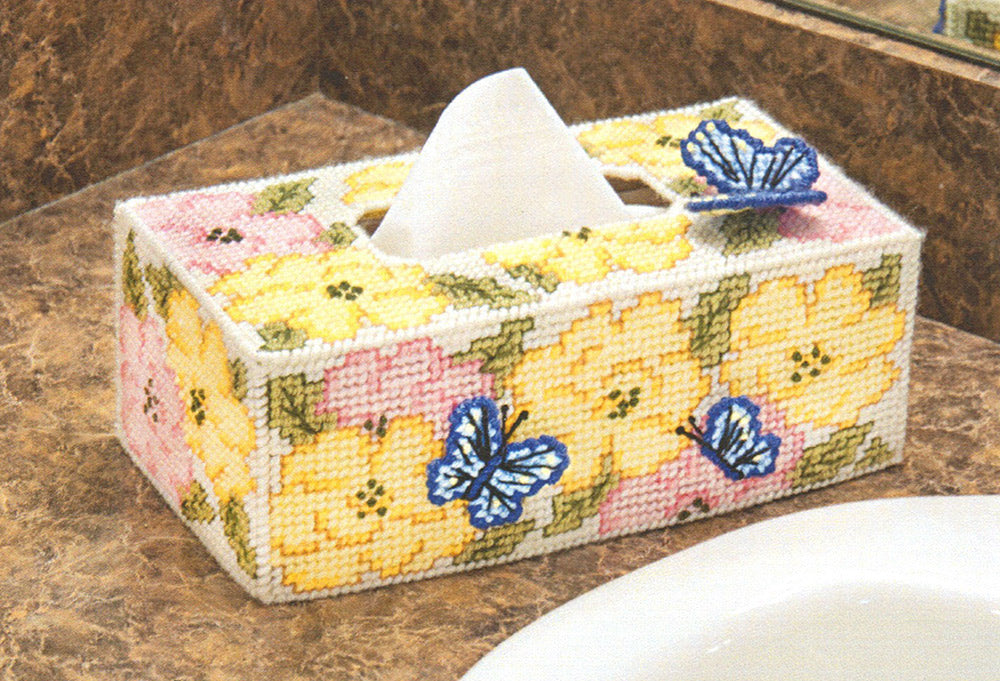 Rose Garden Tissue Box Cover Pattern