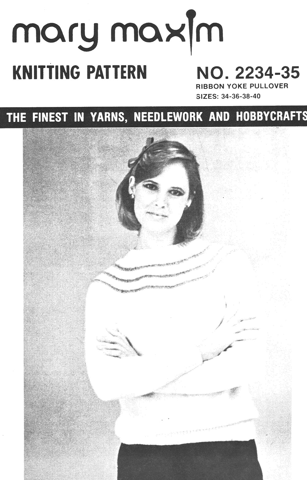 Ribbon Yoke Pullover Pattern