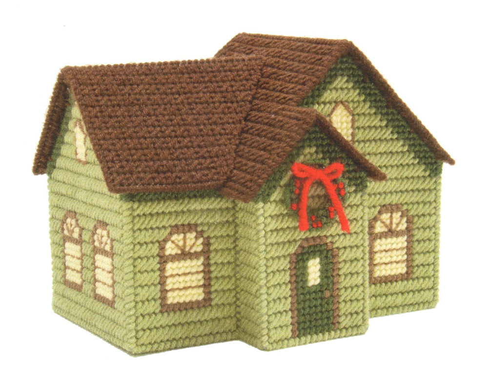 Plastic Canvas Holiday Cottage Pattern