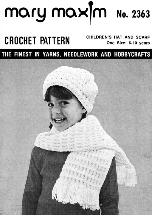 Children's Hat and Scarf Pattern