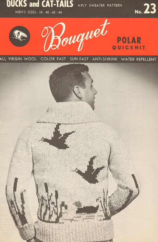 Ducks and Cat-Tails Cardigan Pattern