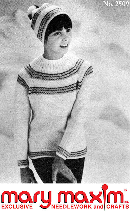 Ladies' Ski Sweater and Cap Pattern