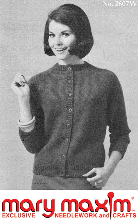 Ladies' Worsted Weight Cardigan Pattern