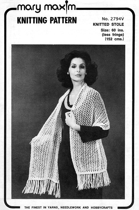 Knitted Stole Pattern