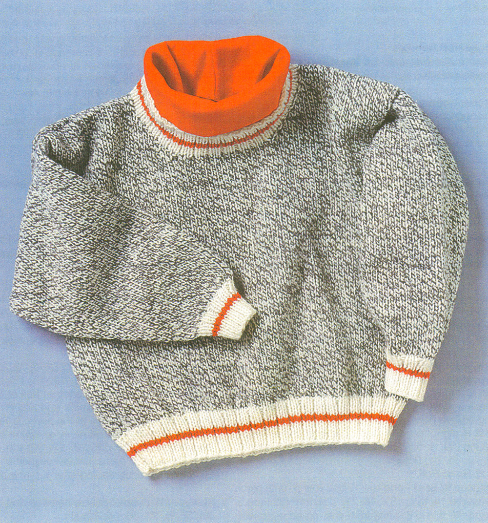 Child's Barn Sweater Pattern