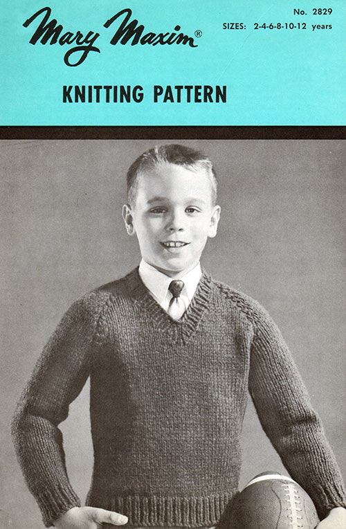 Children's V Neck Pullover Pattern