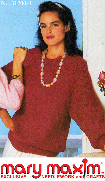 Modèle de pull raglan profond