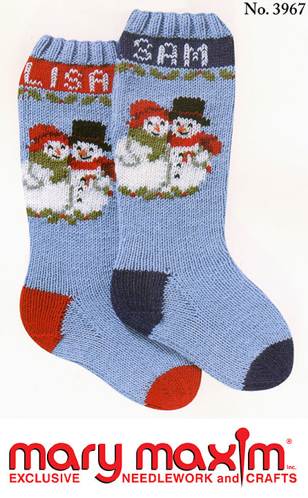 Mr. and Mrs. Snowman Stockings Pattern
