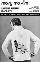 Adults Snowmobile Cardigan Pattern