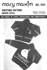 Kiddies' Sunfish Sailboat Cardigan Pattern