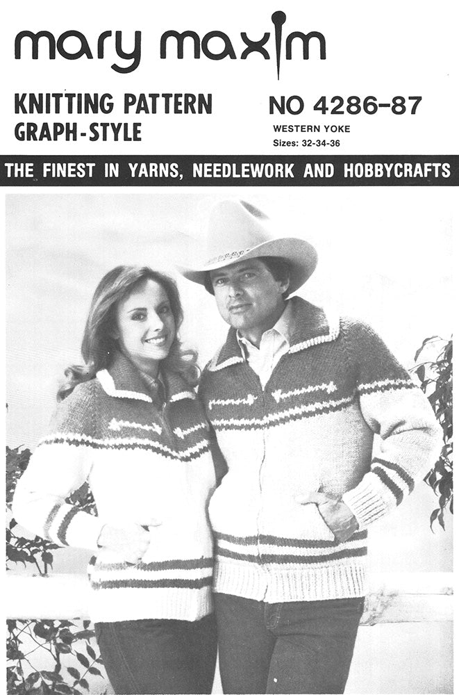 Western Yoke Cardigan Pattern