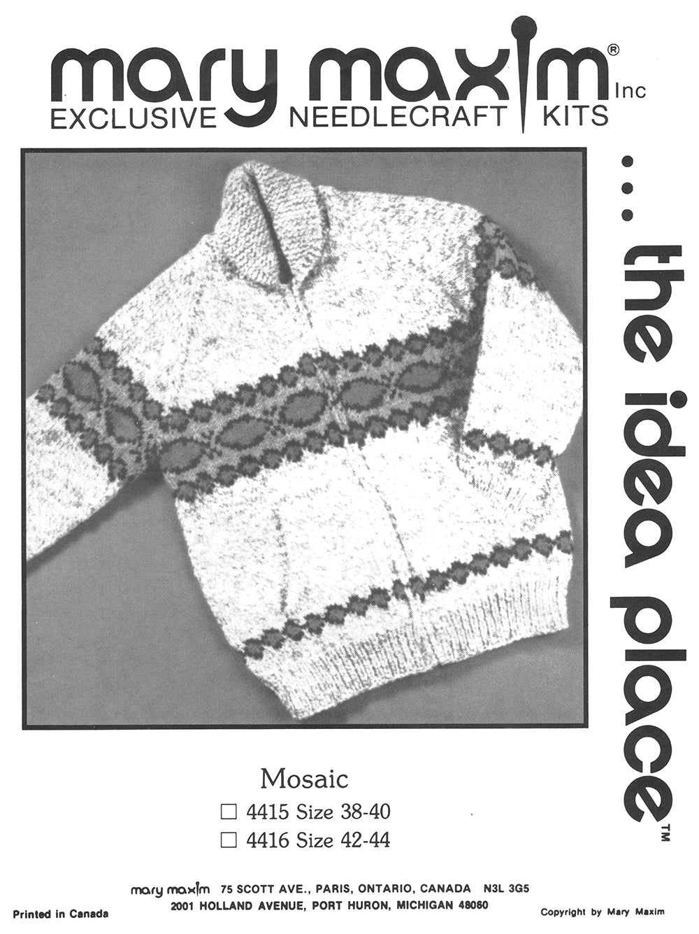 Mosaic Sweater Pattern