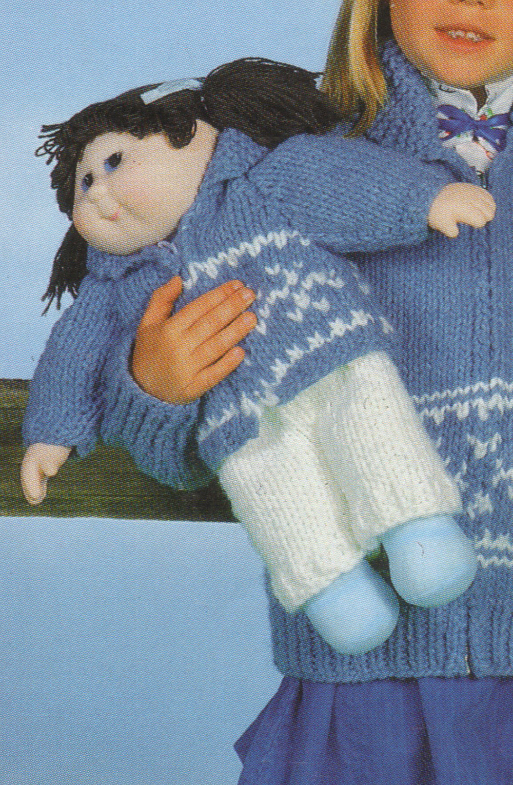 Modèle de veste de poupée à panneau de flocon de neige