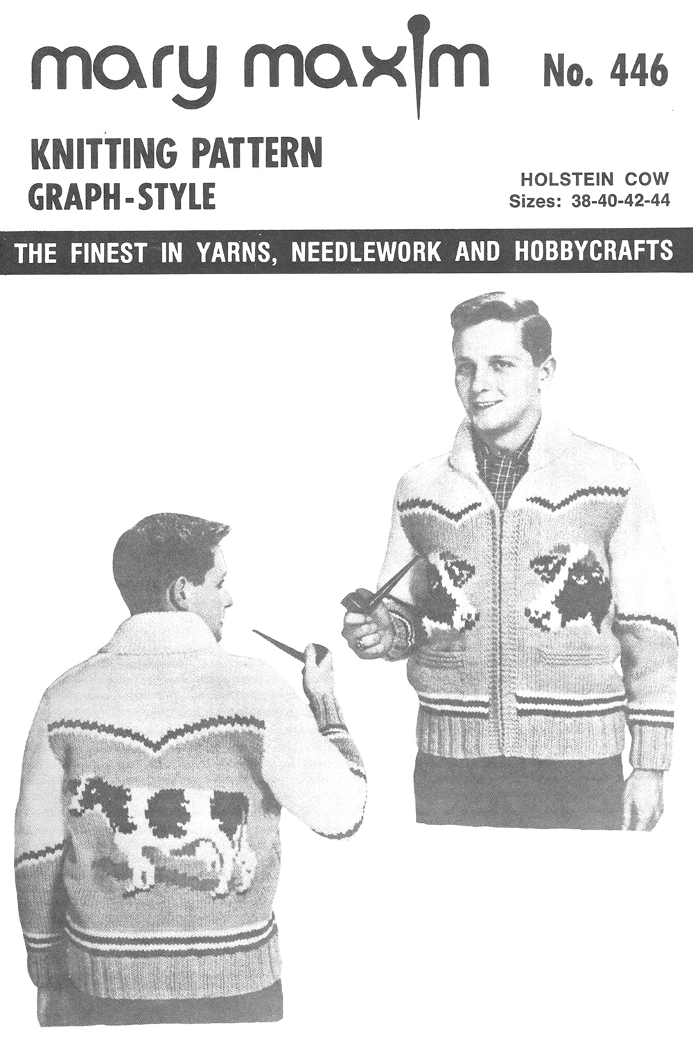 Holstein Cow Cardigan Pattern