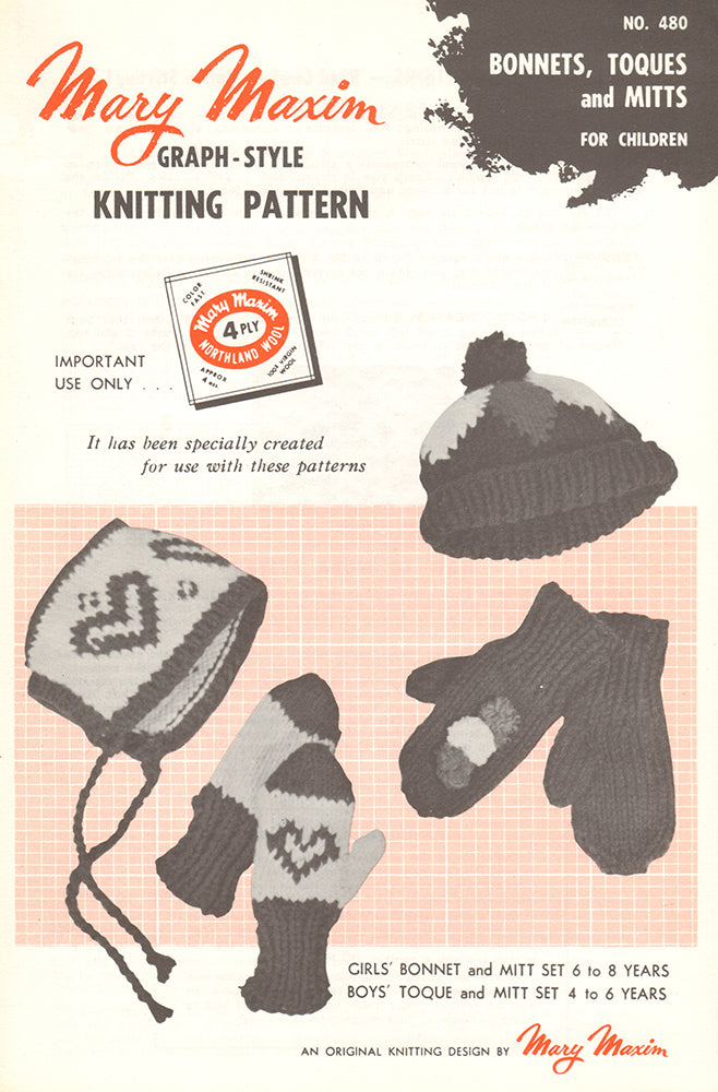 Bonnets, Toques and Mitts Pattern