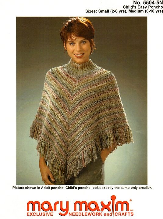 Free Child's Easy Poncho Pattern