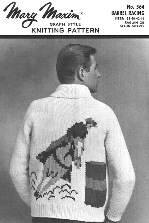 Big M Racing Pattern Barrel Racing Cardigan Pattern – Mary Maxim Ltd