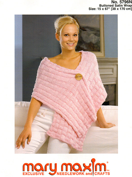Buttoned Satin Wrap Pattern