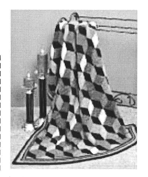 L'ombre bloque le motif afghan