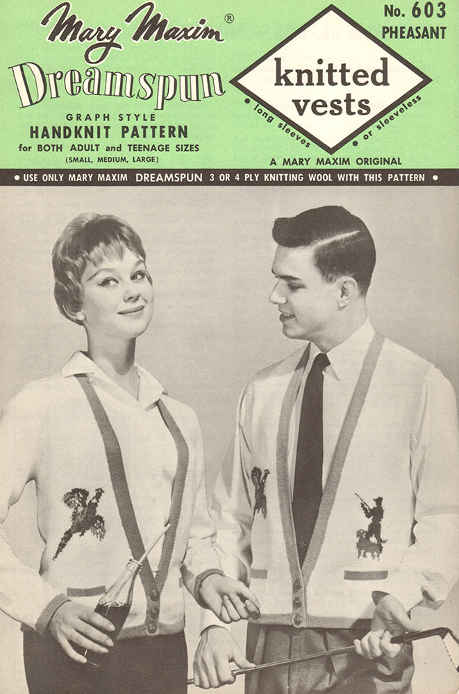 Modèle de gilet de faisan tricoté