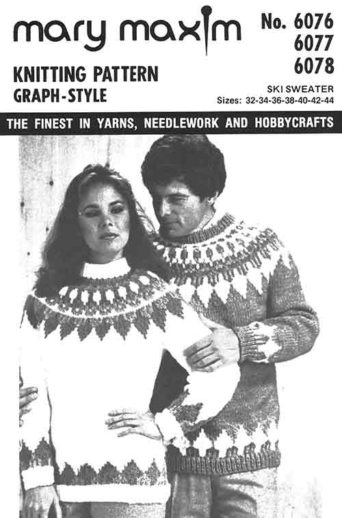 Ski Sweater Pattern – Mary Maxim Ltd