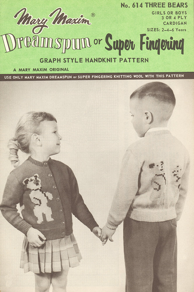 Three Bears Cardigan Pattern