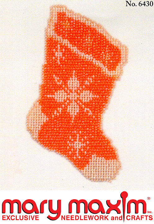 Red Beaded Stockings Pattern