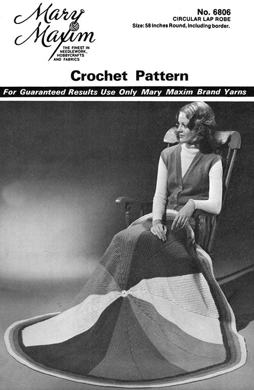 Circular Lap Robe Pattern – Mary Maxim Ltd