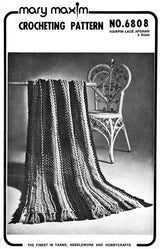 Modèle afghan en dentelle en épingle à cheveux