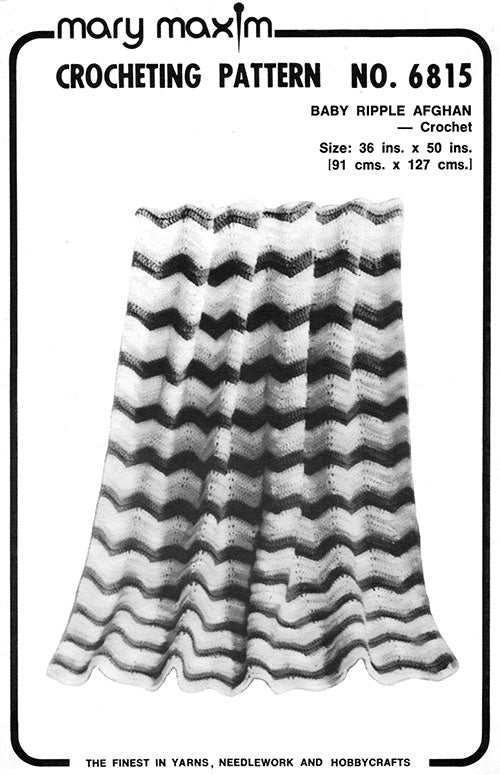 Modèle Afghan Ondulation Bébé - Crochet