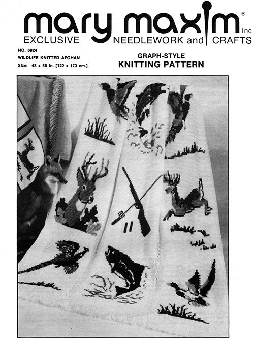 Wildlife Afghan Pattern - Knit