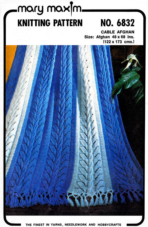 Cable Afghan Pattern