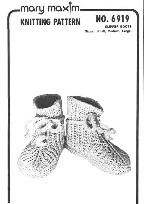 Slippers Boots Pattern