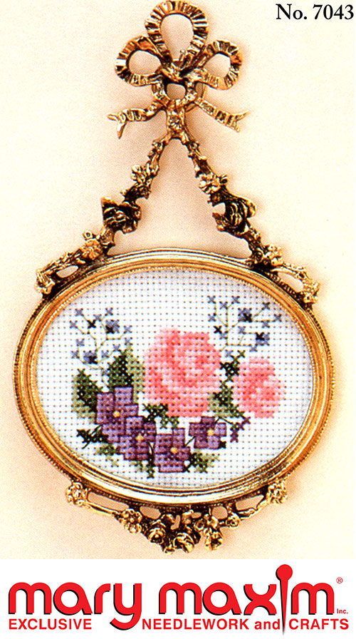 Roses and Violets Picture Pattern