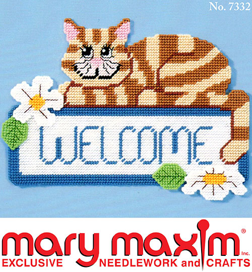 Cat Welcome Sign Pattern